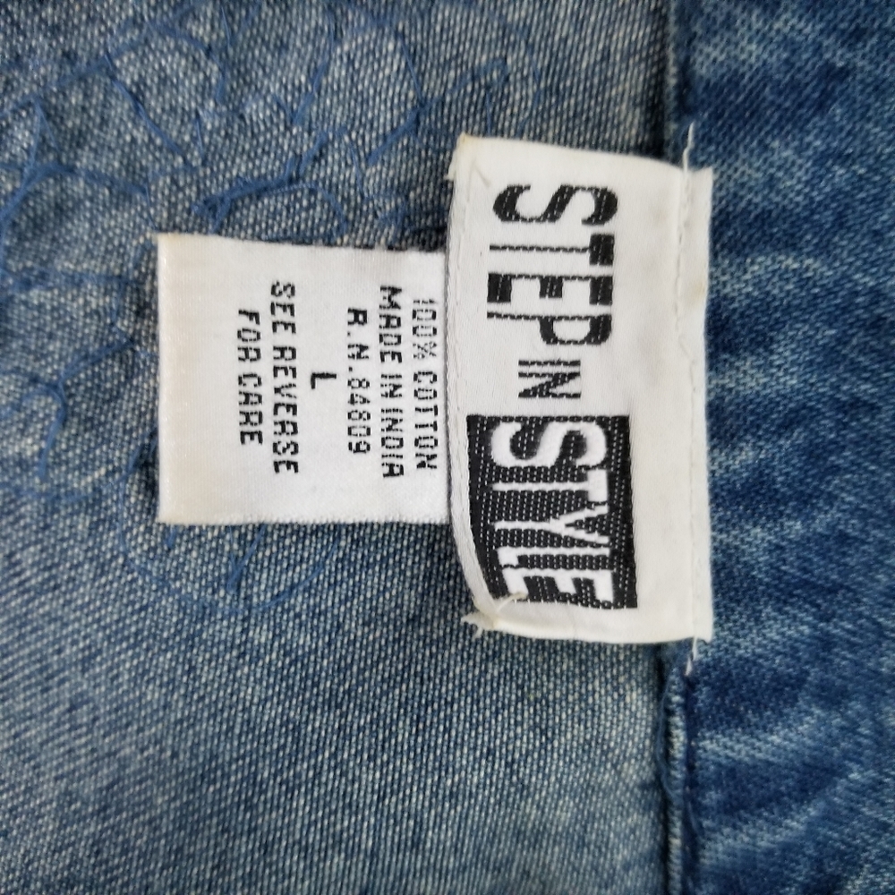 Step In Style Beaded Beautiful Jean Jacket - Picture 4 of 4